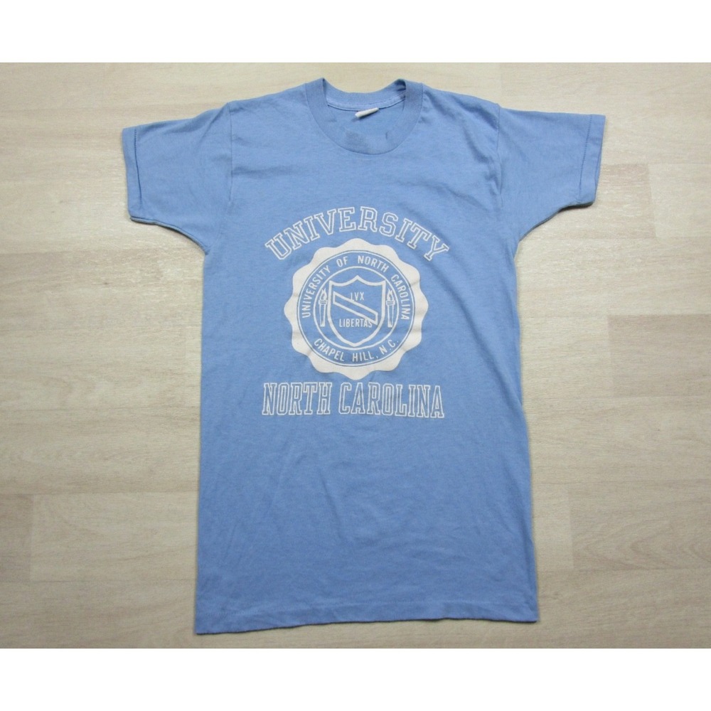 Vintage 70s UNC University of North Carolina Chapel Hill Shirt (S) College Seal